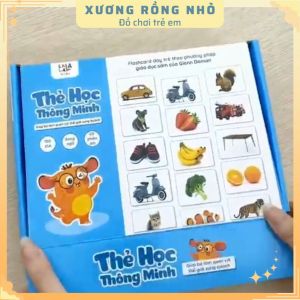 Bộ 100 Thẻ Học Thông Minh Flash card 10 Chủ Đề Song Ngữ Anh Việt Chuẩn Glenn Doman Lalala Baby Xương Rồng Nhỏ