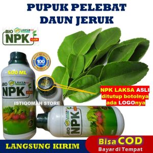 Pupuk Pelebat Daun Jeruk Paling Ampuh NPK LAKSA GROW 500ML Pupuk NPK Cair untuk Tanaman Jeruk Terbaik - Pupuk Daun dan Buah Jeruk - Pupuk Semprot Daun Jeruk Lebat Buah Besar besar yang Bagus Manjur MURAH TERBAIK