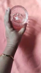 Hũ đựng gia vị kèm muỗng bằng nhựa Acrylic trong suốt Ø 7.3 x 8.0 cm (180ml) - HU21 / Ø 8.5 x 9.6 cm (310ml)