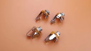 2/5/10PCS 6.35mm Mono Stereo 3 4 5 6 Pin Pole Female Panel Mount Power Socket Connector 6.5 Audio Cable Jack Plug Solder Adapter