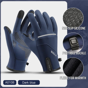 Winter Cycling Gloves Touch Screen Bicycle Gloves Outdoor Scooter Windproof Riding Motorcycle Ski Warm Bike Gloves