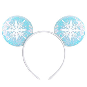 2025 Disney Minnie Mouse Ear Headband Holiday Party Frozen Bow Hairband COSTUME Headband Cosplay Plush Adult/Kids Headband Gift