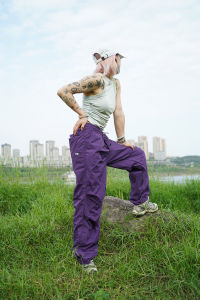 Outdoor Quick Dry Casual Workwear Wide Leg Pants Retro Versatile High Waist Polyester Cotton Blend High Waist Cargo Trousers