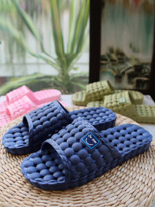 Pure Import Vietnam on Dot Slippers Baby Boy and Girl Summer Home Indoor Water Leakage Quick-Drying Non Slip Massage Footbed Natural Rubber