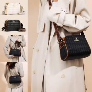 กระเป๋าสะพายข้างจิงโจ้ กระเป๋าสะพายผญ กระเป๋าแฟชั่นผญ กระเป๋าสะพายหนังคุณภาพสูงลายหนังลูกวัว ZUOLADAISHU