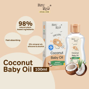 BZU BZU Coconut Baby Oil 100ml | Suitable for Sensitive Skin Bzu Baby Oil Price In Bangladesh - Lazada
