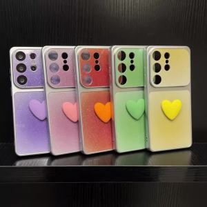 szhaiyu | Gradient Color Heart Case for Samsung Galaxy S26 Ultra S25 S24 S22 Plus S23 FE A57 A37 A27 A17 A07 A56 A36 A26 A16 A55 A35 Cover