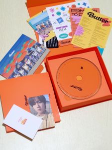 BTS Butter Unsealed Album Peaches Version with Jin Seokjin Photocard Poca PC Official
