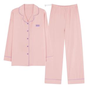 Bộ đồ ngủ bầu MiiOW làm bằng vải cotton dài tay mỏng thoải mái