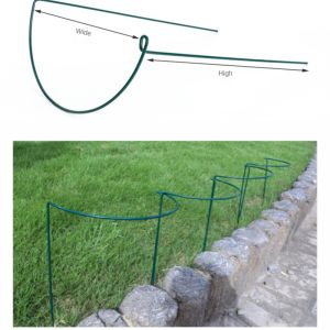 Heavy Duty Semi Circular Peony Plant Support Ring Interlocking Garden Flower Stake Cage Holder For Stem Protection