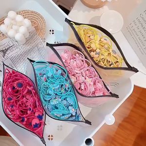 20Pcs Children Hair Assorted Hair Pony and Flower Kids Hair Rope Rubber Band Hair Accessories for Kids