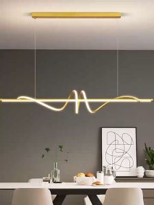 Nordic Chandelier Ceiling LED Light for Kitchen Hanging Lights Pendant Lamp Tri Color Lamps With Remote