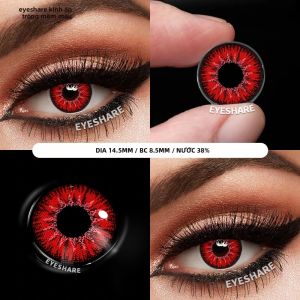 EYESHARE Cosplay Kính Áp Tròng Màu Tím Học Sinh Xanh Dương Hàng Năm Dùng Một Lần HEMA Màu Sắc Tròng Kính Cho Tiệc Halloween & Sử Dụng Hàng Ngày Không Cần Đơn Thuốc