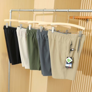 Light Luxury Italian Style Three-Proof Tech Fabric Summer Mens Laser-Punching Outdoor Lightweight Casual Shorts