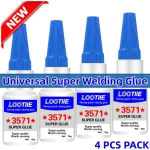 4x20g Quick Fix Super Glue. Strong Bond for Metal Ceramic Glass Wood. Multi-Surface Adhesive for Home & Workshop