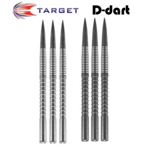 Target Dart Point - 36mm FIRE Point Silver/Black Replacement Steel Darts Point 3Pcs/Pack