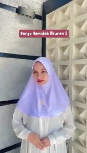 Hijab Bergo Hamidah Jersey || Bergo Olahraga Jersey S