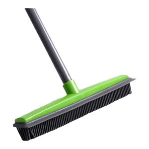 Magic Non-Stick Pet Hair Sweeper for Carpet Household Floor Cleaning Tool Dog Hair Removal Broom Iron Rod Handle Rubber Head