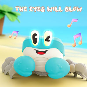 Crawling Crab Baby Toys Sensory Interactive Music Gifts for Boy Girl Toddler Escape Induction Sound Development Toy