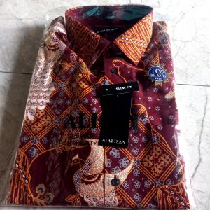 KEMEJA BATIK ALISAN LENGAN PANJANG//KEMEJA BATIK ALISAN SLIMFIT