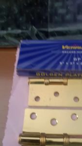 Engsel Pintu Tebal Bearing 5\\\" Inch VERRIZ / Engsel Pintu / Engsel Jendela Chrome Gold