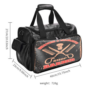 ชุดกรรไกรอุปกรณ์มือถือพิมพ์ลายความจุมากกระเป๋าเดินทาง Crossbody กระเป๋าเดินทางขนาดใหญ่อเนกประสงค์ช่างแต่งหน้า