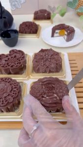 (Isi 4 pcs) Cetakan Puding Mooncake Premium Kue Bulan Plastik Premium