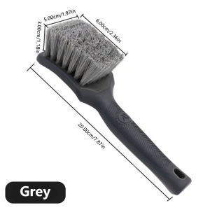 SEAMETAL Car Wheel Hub Washing Brush Anti Slip Handle Car Tire Wheel Rim Cleaning Brush Dust Removal Detailing Brushes Wash Tool
