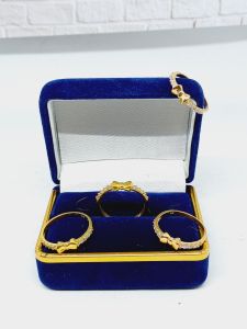 CINCIN PERAK ASLI SILVER 925 LAPIS EMAS/CINCIN PITA MATA PUTIH SAMPING/ASLI SILVER/FASHION WANITA