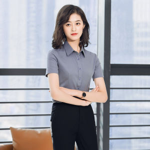 STARMAGNOLIA | Gray Short Sleeve Shirt Uniform Set