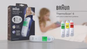 Nhiệt Kế Hồng Ngoại Braun IRT 6515 ThermoScan Phù hợp với mọi lứa tuổi kể cả trẻ nhỏ Đo Nhiệt Độ Siêu Nhanh Bảo Vệ Sức Khỏe Cho Cả Gia Đình