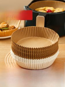 High Temperature Resistant Silicon Oil Paper Tray for Air Fryer Oven Baking 16cm 20cm Home Use Kitchen Cooking Utensils