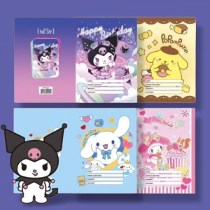 BINLU Kuromi Writing Notebook 10PCS Bundle Cute Kawaii School Supplies for Girls Students 80 Pages Lined Notebook Thick Writing Pad for Grade School Elementary Back To School Manila Stock Ready To Ship Fast Delivery