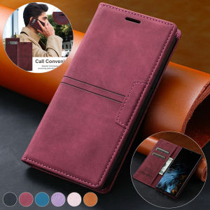 Wallet Skin Feel Card Slot Flip Leather Case For Samsung Galaxy S25 edge S24 S23 S22 Ultra Plus FE 5G Cover
