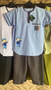 Setelan Baju Koko Anak dengan Sablon Animasi Kartun untuk Anak Usia 1 Sampai 13 Tahun Sylist