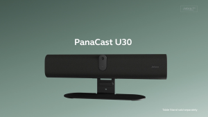 Jabra PanaCast U30 4K Video Bar | 120° Wide Camera 6-Mic Speaker AI Auto-Framing Plug-n-Play