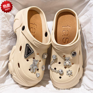 EVA Breathable Anti-Odor Summer Sandals Womens Thick Bottom Anti-Slip Beach Slippers Increased Height Outdoor Wear Shoes