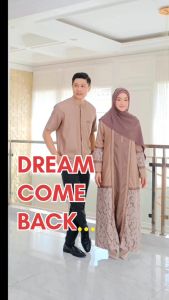 ALMAEDA SERIES SARIMBIT KELUARGA BAJU LEBARAN GAMIS JUMBO BAJU KOKO UKURAN BESAR PAKAIAN ANAK BALITA SERAGAM KONDANGAN GAUN LAMARAN COUPLE AYAH IBU ANAK FASHION WANITA DRESS MAXI ANAK PEREMPUAN KEMEJA ANAK COWOK