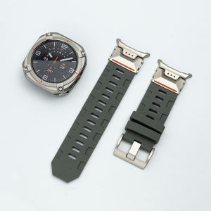 Metal Case+Strap for Samsung Galaxy Watch Ultra 2025 Silicone Sport Bracelet for Galaxy Watch7 Ultra47mm Metal Protective Case