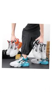 Angelie ของใหม่ 2025 รองเท้าผ้าใบผู้ชาย รองเท้าแฟชั่น รองเท้ากีฬา มี3สี(ส้ม ดำ ฟ้า)B052 พร้อมส่ง