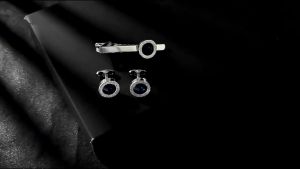 2pcs Cufflink Kemeja Kristal Zirkon Prancis Kancing Manset Kemeja Yang Modis Cufflink Manset