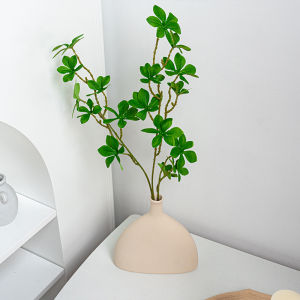 ไม้มะกานีดอกไม้ประดิษฐ์ชุดแจกันเซรามิกของตั้งโชว์สไตล์นอร์ดิกศิลปะโฮมสเตย์บ้านอุปกรณ์ประกอบฉากถ่ายภาพ