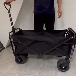 260KG Foldable Wagon Trolley Cart Can Extended Outdoor Beach Trolley Cart Camping Shopping Tool Trolley Cart Extendable Troli Barang 营地车手推车
