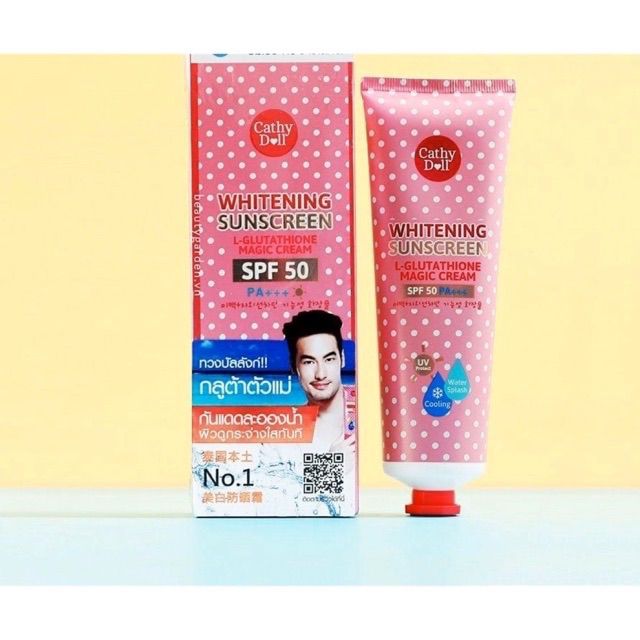 kem chống nắng cathy doll l-glutathione dưỡng da cam kết sản phẩm đúng mô tả chất lượng đảm bảo an toàn cho người sử dụng - Lazada Kem Chống Nắng Trắng Da