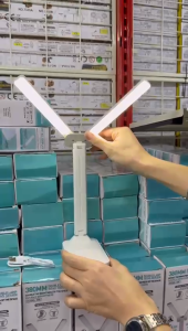 Lampu Meja LED Lipat Pelindung Mata untuk Belajar dengan Pengecasan Sentuhan USB - Lampu Meja Baharu untuk Kanak-Kanak Lampu Meja Sisi Katil dan Lampu Membaca Pelajar