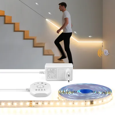 Đèn LED Cảm Biến Chuyển Động PIR Cho Cầu Thang Dải Đèn LED WS2811 Điều Khiển Được Hiệu Ứng Đuổi Nhau Trang Trí Nhà Thông Minh Cho Phòng Cầu Thang Hành Lang Lối Vào