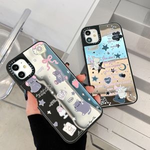 เคสสำหรับ iPhone 15-14-13-12-11 Pro Max X XR Xs Max 8-7-6S Plus SE 2020 แถม 8GB เช่า 128GB คู่บ้านกระจกซิลิโคน กระแทกฝาหลังนิ่ม