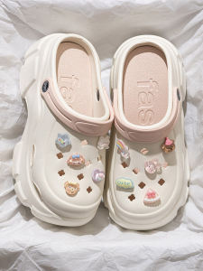 รองเท้าแตะ EVA ส้นหนาสำหรับผู้หญิงในช่วงฤดูร้อนที่สวมใส่สบาย ทรงส้นแบน ป้องกันการลื่น สีสันสดใส รองเท้าแตะแบบสวมสบาย