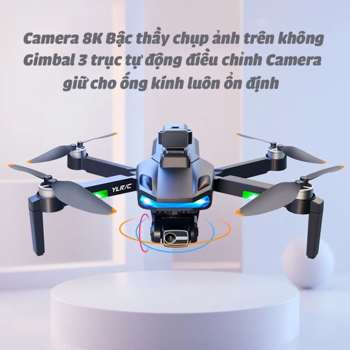 Flycam 8K S135 PRO MAX Chống rung 3 trục ổn định - Máy bay không người ...