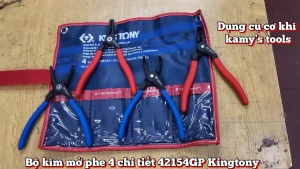 Bộ kìm mở phe 4 chi tiết dài 7 inch Kingtony 42154GP